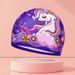 Children's Swim Cute Cartoon Print High Elastic Breathable Comfortable Adorable Fabric Fashionable Elementary School_desvips.com