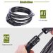 Four-Digit Combination Mountain Electric Bike Cable Chain 532 Bicycle Anti-Theft Lock_desvips.com