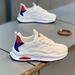 Sports Autumn Winter New Mesh Running Comfortable Soft Student Thick Sole Trendy Casual White Shoes For Men_desvips.com
