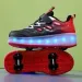 Fashion Roller Skate Shoes Kids Children Casual Sports Toy Gift Games Boys 4 Wheels Sneakers Girls Boots Ultra Light_desvips.com
