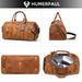 Men's Crazy Horse Leather Duffle Large Capacity Travel Luggage Bag Fits 15'' Laptop & Shoes Durable Totes Bags For_desvips.com