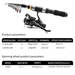 Beginner Ultra Short Sea Fishing Gear Lure Reel Cross-Border Portable Casting Rod Full Set Fish Hooks Hard Bait_desvips.com