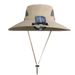 Solar-Powered Cooling Hat With USB Charging - Wide Brim Sun Hat For Men & Women (Adjustable Fan, Lightweight, UPF 50+, Outdoor)_desvips.com