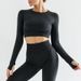 High Waisted Fitness Pants Hip Lifting High Elasticity Seamless Yoga Wear Five Piece Set For Running Workout_desvips.com