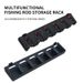 Multifunctional Wall-Mounted Holder Lure Storage Fishing Landing Net Hand Rod Display Rack_desvips.com
