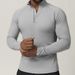 KOOSSOASIS Men's Sports Zipper Quick-Drying Long-Sleeve T-Shirt For Running, Fitness, Home, Commuting, And Casual Wear 1041_desvips.com