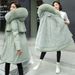 women's clothing new fashion winter coats jacket for women mid length hooded korean style thickened winter coats loose jacket_desvips.com