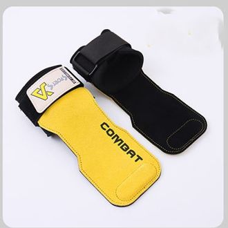 Three-layer Cowhide Deadlift Belt Deadlift Fitness Gloves Horizontal Bar Pull-up Wristband Wrist Grip Strap_desvips.com
