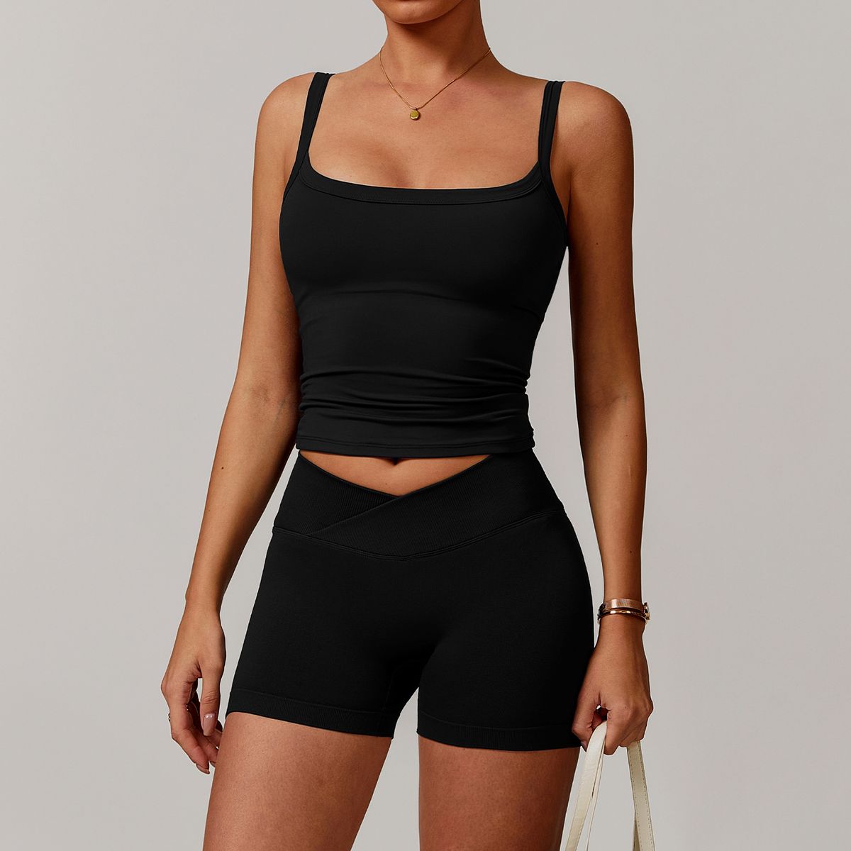 Women’s Clothing Long Sleeved Yoga Suit Large Neckline One Shoulder Long Sleeved Fitness Sports Suit Female_desvips.com