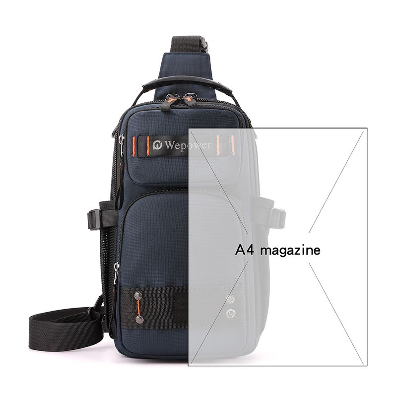 AI Le New Arrival Large Capacity Shoulder Men's Chest Men Summer Crossbody Oxford Cloth Backpack Outdoor Commuter Bag_desvips.com
