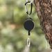 Anti-Lost Anti-Theft Keychain Outdoor Drawstring Buckle ABS Material Round Carabiner Retractable Easy Pull_desvips.com