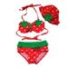 Korean Style Children's Swimsuit, Girls'/infants' Bikini, New Strawberry Design, Popular And Cute_desvips.com