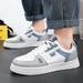 Zhuba Autumn Waterproof Non-Slip Casual Versatile White Student Sneakers Men's Lightweight Trendy Sports Shoes_desvips.com