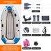 Inflatable Fishing Boat - Heavy-Duty Raft For Kayaking River Drifting & Water Sports (Portable Non-Slip Deck Includes Repair Kit & Pump)_desvips.com