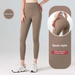 European And American Long Traceless Female Peach Fitness Sports Running Tight High Waist Hip Lifting Yoga Pants_desvips.com