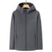 Men's & Women's Waterproof Softshell Jacket With Fleece Lining - Windproof Thermal Outdoor Work Coat For Hiking, Camping, Skiing_desvips.com