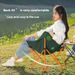 Camping Picnic Art Sketching Chair Portable Lightweight Fishing Stool Outdoor Moon Recliner Folding Bed_desvips.com