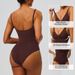 High Pressure Seamless Shapewear Bodysuit Tummy Control Gathering Underwear With Suspenders And Zippers_desvips.com