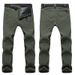 001 Winter Fleece-Lined Soft Shell Hiking Pants Men Women, Windproof Waterproof, Suitable For Outdoor Activities, Commuting,_desvips.com