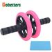 Anti Slip Texture Function Abdominal Wheel Double Wheel Abdominal Muscle Wheel Silent Abdominal Wheel Roller Fitness Equipment_desvips.com