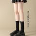 Calf Socks For Women Autumn And Winter Cotton Socks For Women's Pressure Slim Leg Socks Black And White Over The Knee Socks_desvips.com