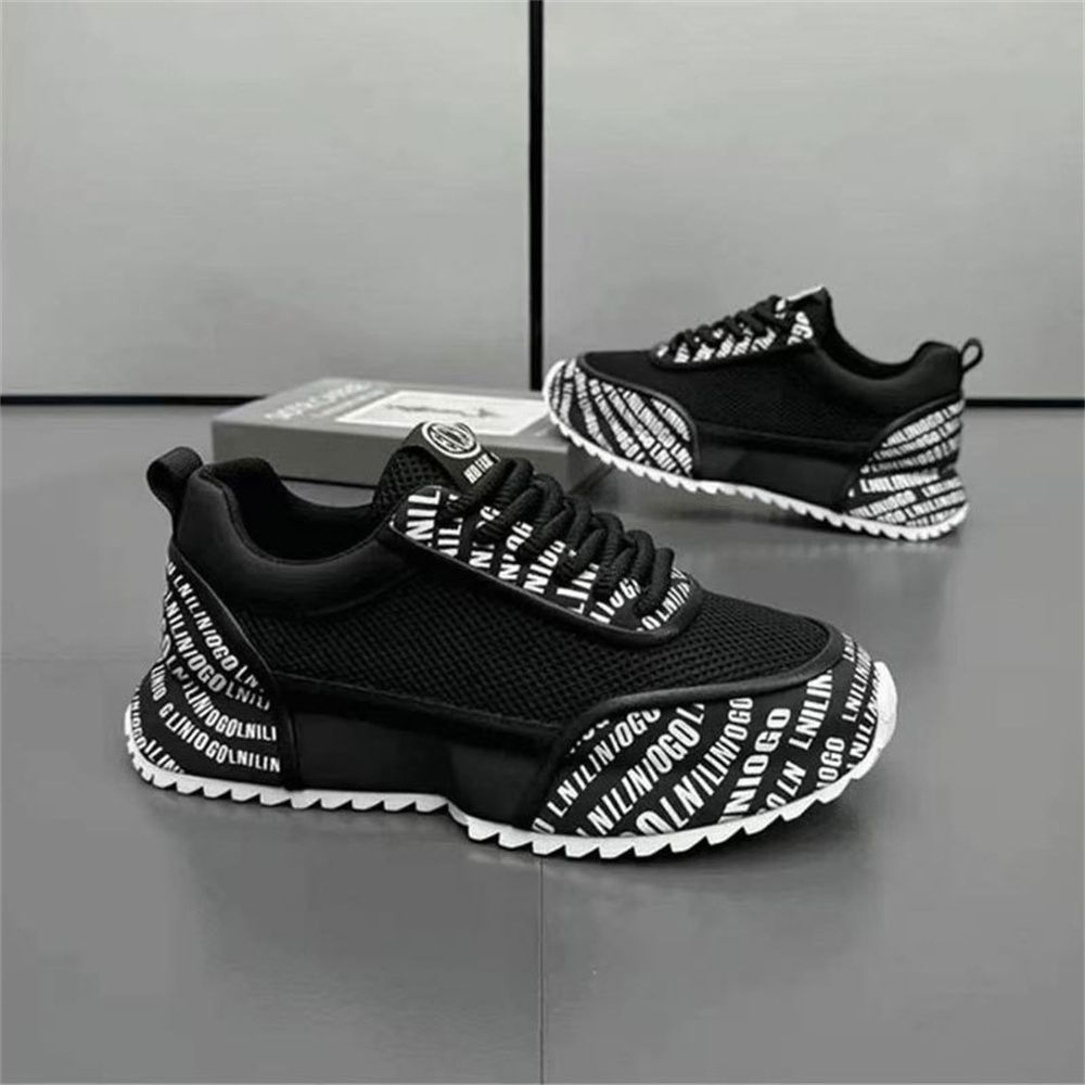 2026 Fashion Sneakers Jogging Shoes Youth/Men PU+Mesh Splicing Low Top Lace-Up Breathable Heighten Non-Slip Wear-Resistant Running Shoes_desvips.com