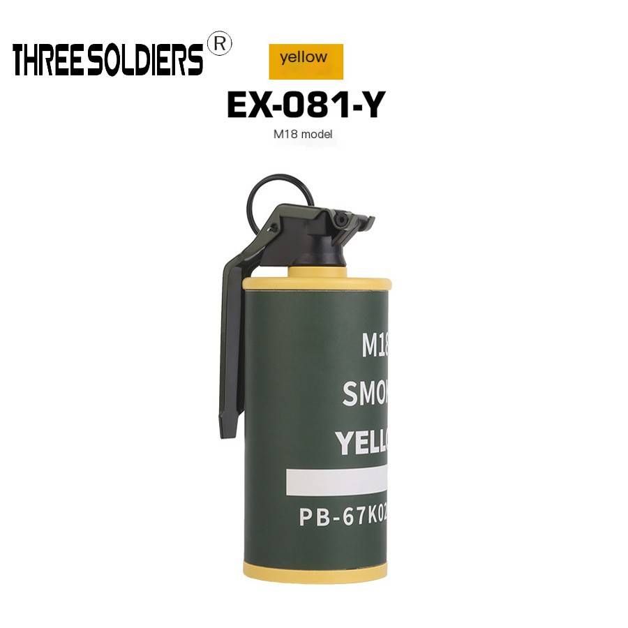 Tactical Smoke Grenade Replica – 1:1 Scale Pull-Ring Training Model For Military Cosplay & Film Props (Red/White/Yellow, DIY-Compatible)_desvips.com