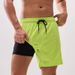 Double Layered Five Quarter Pants, Loose, Breathable, Quick Drying, Soft, Running, Fitness Training, Casual_desvips.com