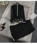 Women's Clothing tweed fishtail skirt suit fashionable temperament professional suit formal wear_desvips.com