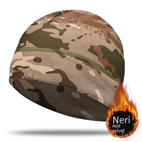 Unisex Winter Beanie Hat - Thermal Fleece Lined, Windproof, Camouflage Design For Outdoor Sports & Casual Wear_desvips.com