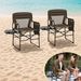 Side Table Portable Folding Outdoor Chair With Built-in Cup Holder,Folding Camping Directors Camping Chair_desvips.com