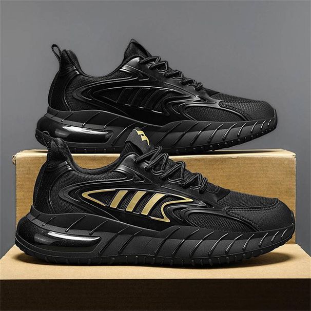 2025 Fashion Sneakers Jogging Shoes Walking Shoes Men's Low Top Lace-Up Breathable Air Cushion Non-Slip Wear-Resistant Running Shoes_desvips.com
