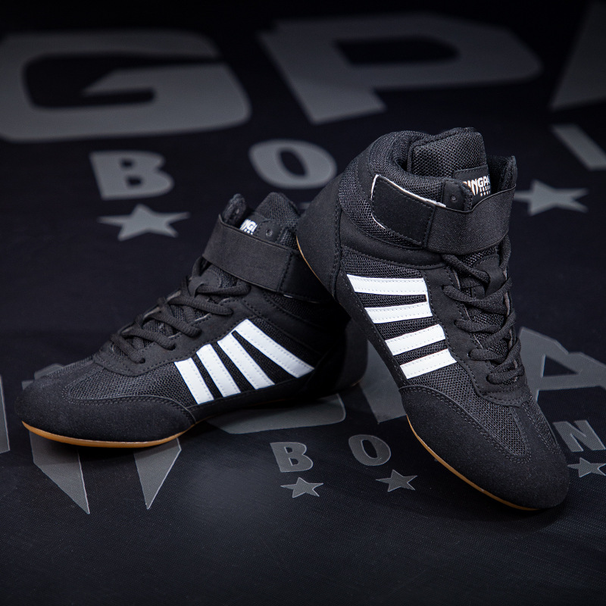 professional Boxing Shoes Competition Training Men Wrestling Shoes Fight Fighting Sanda Weightlifting Squat Shoes Women Gym Anti-slip_desvips.com