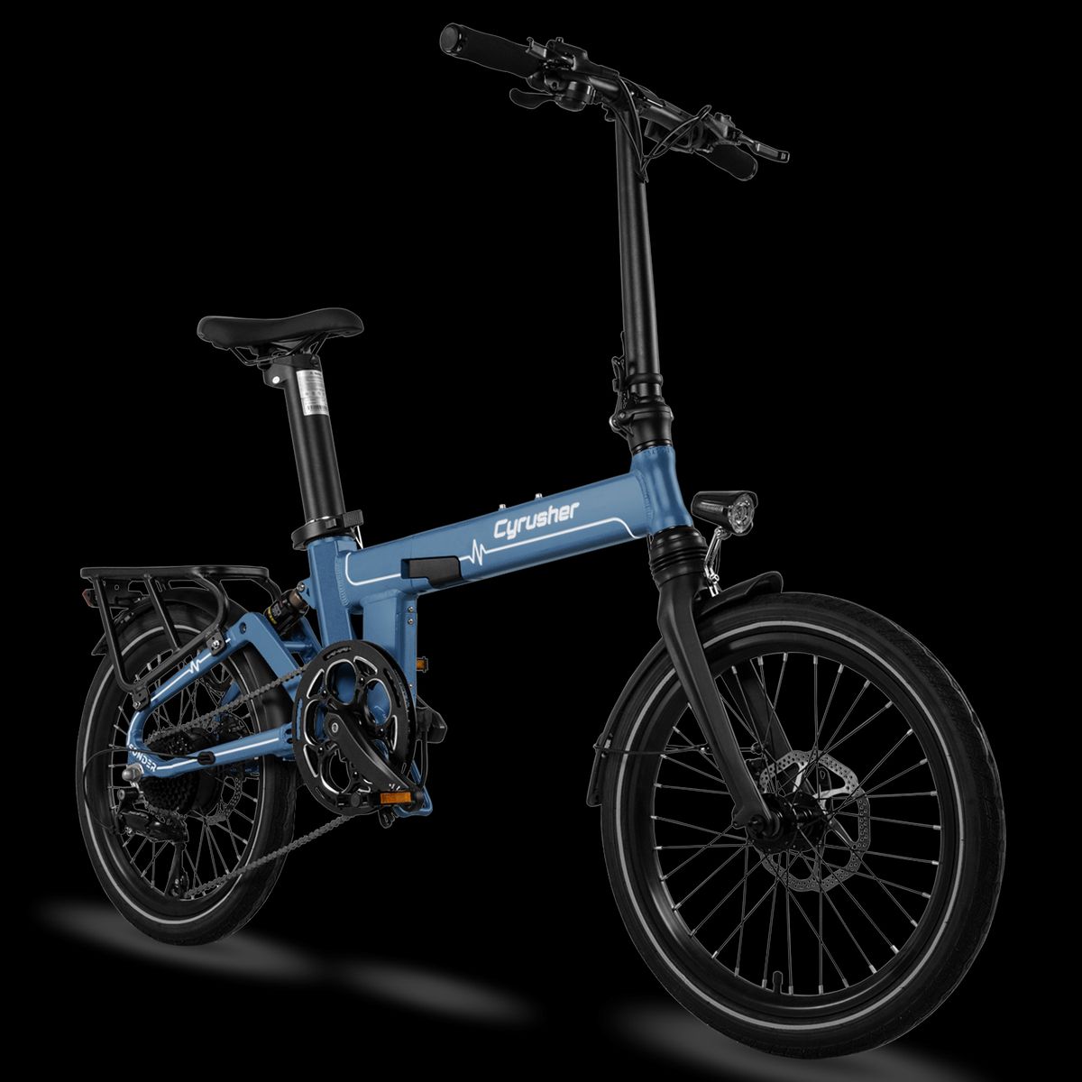 Cyrusher Sonder Electric Bike For Adults 20inch-tire 250W Motor 48V 10Ah Battery 9-Speed_desvips.com