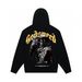 Trendy Brand Skull Print Heavy Cotton Unisex High Street Hooded Sweatshirt Long Sleeve Fashion_desvips.com