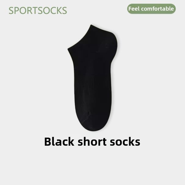 Men's Thin Summer Style Socks 10A Antibacterial Odor Resistant Sports Cotton 100% Cotton_desvips.com