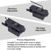 Tactical Low Base Mini Lower Mount Infrared Laser Sight Adjustable Up Down Left Right Calibrator USB Charging_desvips.com