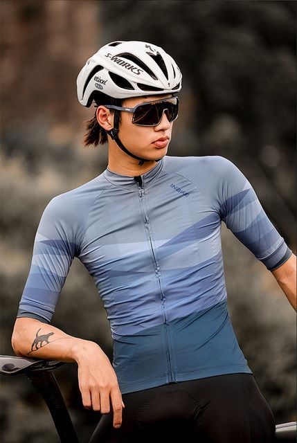 INBIKE Road Berbasikal Man Pendek Lengan Top Spring Dan Summer Basikal Jersey Untuk Lelaki Mountain Bike Pakaian Sukan_desvips.com