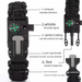 Multifunctional Outdoor Paracord Bracelet With Compass, Fire Starter, Mountaineering Strap, Rescue Whistle, Emergency_desvips.com