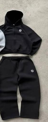 Sports & Outdoor 2026 Women/Men's Long Sleeve Zipper Hooded Sweatshirts + Elastic Waist Sweatpants Embroidery 2 Piece Casual Sport Sets S-3XL_desvips.com