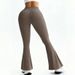 Women's High-Waisted Flared Yoga Pants Summer Fitness Tight Fitting Warm Autumn Winter Style With Pockets_desvips.com