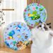 Extra Thick Round Pet Cooling Mat - Durable Eco-PVC Ice Pad For Dogs & Cats Chew-Proof Inflatable Water Cushion With Non-Slip Base_desvips.com