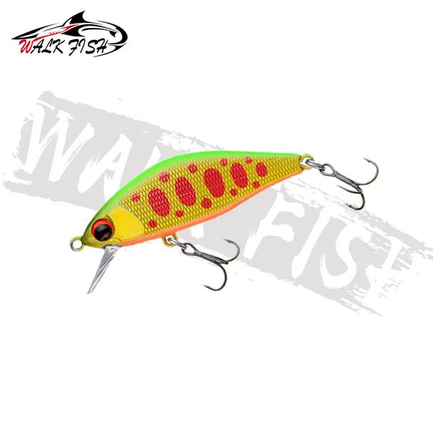 WALK FISH 1Pcs 45mm 4g Minnow Fishing Lures Sinking Trout Mini Wobblers Pesca Perch Bass Stream Fishing Hard Artificial Baits_desvips.com