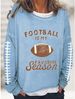 Women's Sports Pullover Sweatshirt Casual Letter Football Print Street Round Neck Long Sleeve Top For Autumn And Winter_desvips.com