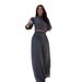 Women's Clothing fashion striped print navel baring top high waist wide leg pants suit_desvips.com