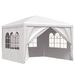 Party Tent - Anthracite, Blue, Green, White - UV- And Water-Resistant Polyethylene With Steel Frame - Ideal For Outdoor Gatherings - Easy Assembly_desvips.com