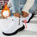 Women's Waterproof Snow Boots With Fleece Lining, Slip-On Winter Shoes For Outdoor, Hiking, And Casual Wear_desvips.com