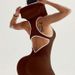 women's clothing new one piece swimsuit metallic color deep v mesh splicing tight one piece swimsuit_desvips.com