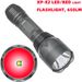 Tactical LED Light Flashlight Kit With Red/Green Light 350 Yards Remote Pressure Switch Picatinny Mount For Outdoor Use_desvips.com