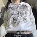 American Style Sweatshirt For Men And Women, Loose Fit, Niche Cardigan, Outerwear, Cool Hooded Top_desvips.com